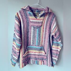 Baja Joe colorful pullover size small. EUC